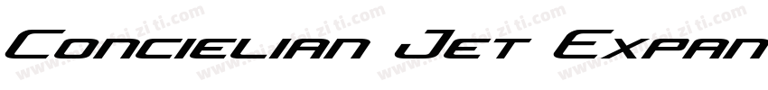 Concielian Jet Expan字体转换